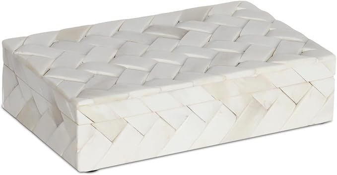 Handicrafts Home Decorative Keepsake Box 8x5 – Small Organizer Box with Lid, Boho Decorative Storage, Retro Memory Box, Unique Coffee Table Décor, Jewelry or Trinket Box, Modern Shelf Decorative Box