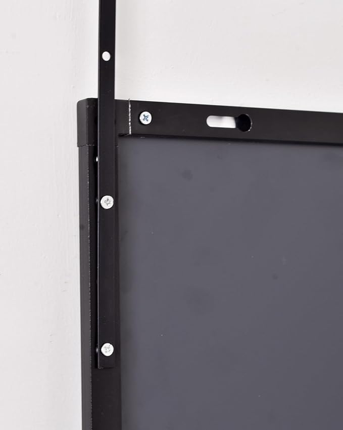 NEARBYSD 48"x 14" Door Mirror, Full Length Mirror Wall Mounted, Over The Door, Full Body, Hanging Rectangle - Black