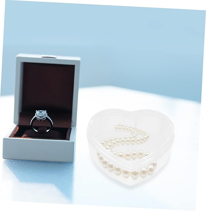 GALPADA 12pcs Heart Shaped Candy Storage Box Cute Jewelry Holder for Earrings Decorative Makeup Organizer for Boys and Girls and Parties