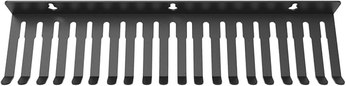 Steel Wall Mount Cable Hanger Cord Rack Organizer Cable Holder Cable Storage with 19 Cable Slots Width from 5.5 to 9.5mm for Cord Management (18MCBH)