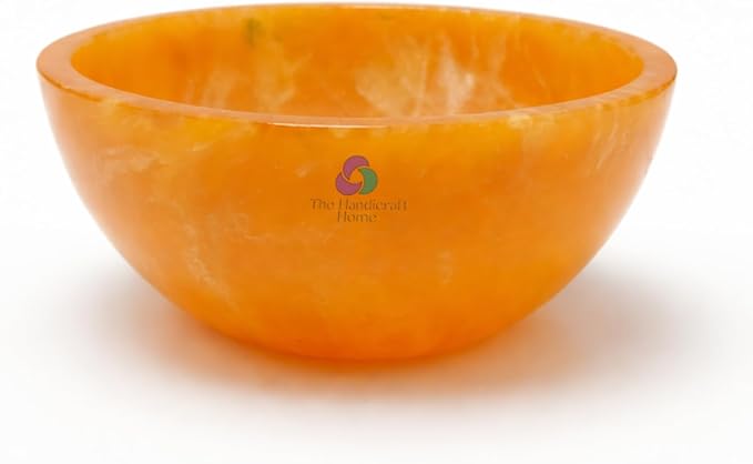 Elegant Handcrafted Resin Bowl – Glossy Amber Finish Decorative & Functional Use | Resin Decorative Bowl Centerpiece Table Decorations, Fruit Basket for Coffee Table Décor, Kitchen Décor (Orange)