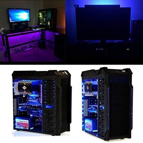 2M/6.6FT Battery Powered LED Strip Lights, Flexible Color Changing RGB LED Light Strip, TV Backlight Background Lighting