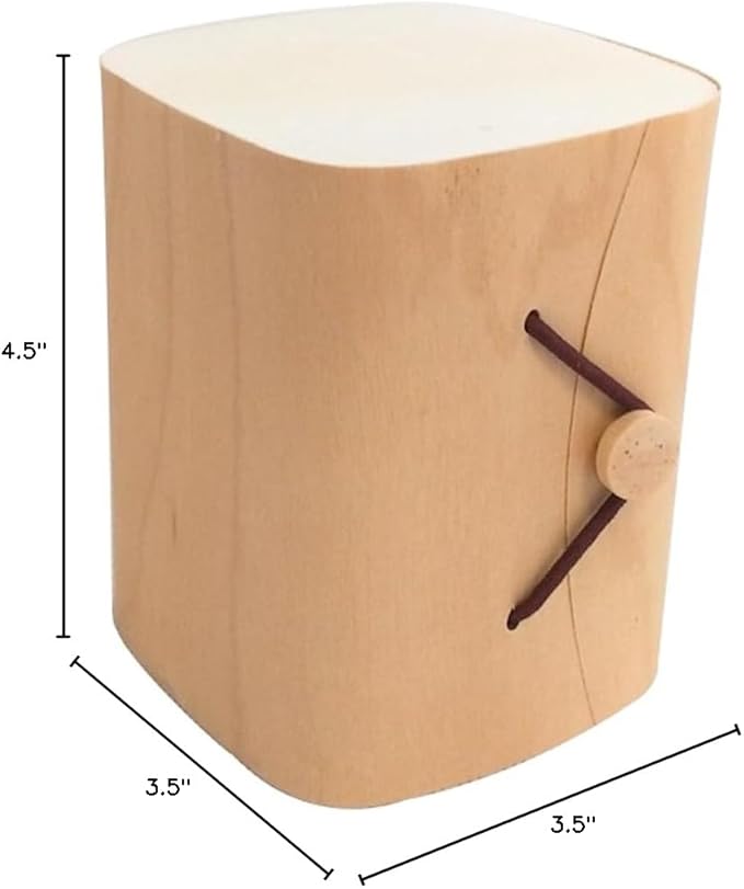 Natural Birch Bark Box Handmade Fruit Tray Bread Basket Biscuit Cookies Tea Box Eyeglasses Phone Case Bread Jewelry Watch Storage Package Cylinder Veneer Case (115x90x90)