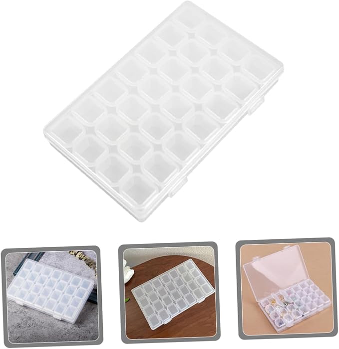 PRETYZOOM Small Jewelry Holder Box Portable Earring Organizer Makeup Organizer for Travel