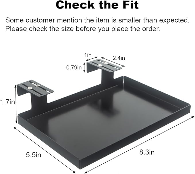 Office Cubicle Shelf - 8.3'' x 5.5'' x 1.7'' Storage Organizer Floating Corner Rack Hanging Shelf Adjustable Home Office Essentials for Planter Statue Decor Photo Frame