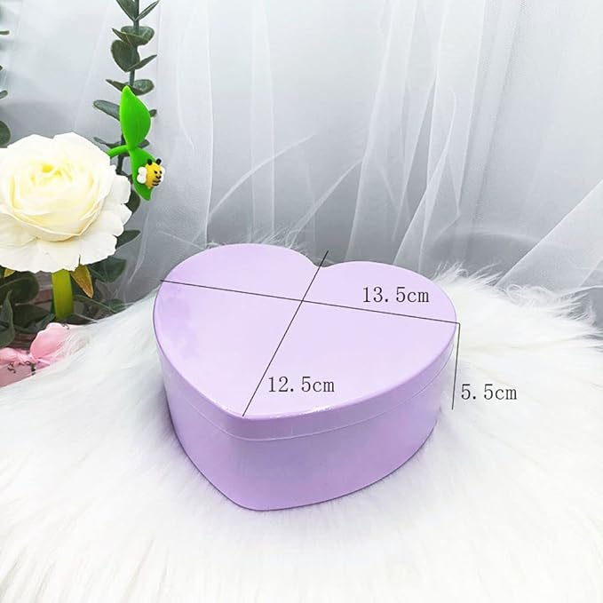 generic Heart shaped Jewelry Box - Jewelry Boxes with Makeup Mirror, 2 Layer Jewelry Box Organizer,Multifunctional Desktop Organizer For Girls(yellow)
