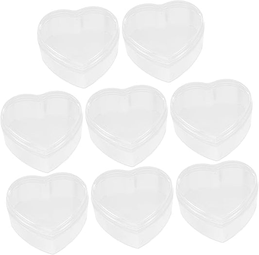 GALPADA 12pcs Heart Shaped Candy Storage Box Cute Jewelry Holder for Earrings Decorative Makeup Organizer for Boys and Girls and Parties