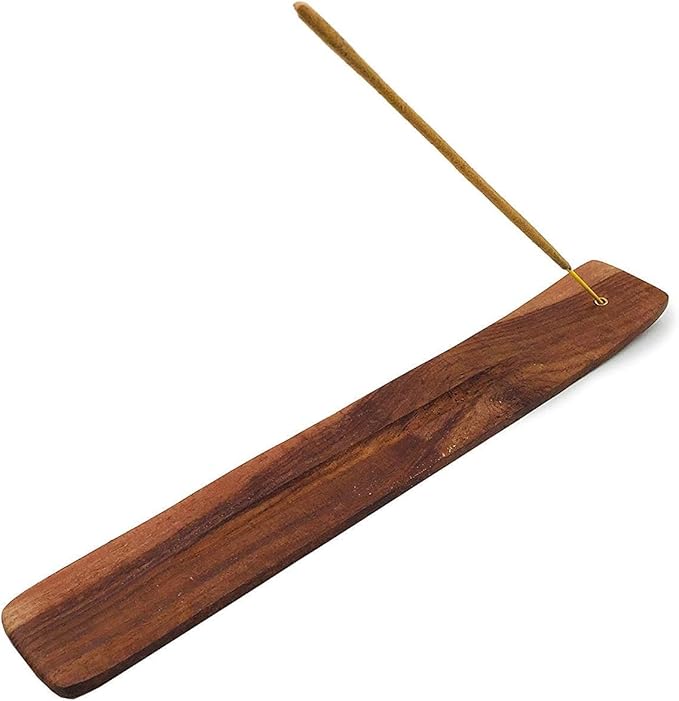 Yajna Traditional-Handmade-Burner Wooden-Incense-Stick-Strip-Holder Ash-Catcher-Stand for-Aromatherapy-Meditation-Yoga (Incense Holder 10 inch(1 pcs)