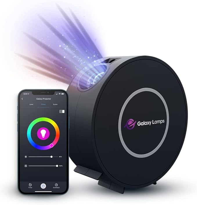 Authentic Galaxy Lamps Galaxy Projector | LED Nebula Star Light for Bedroom & Gaming | Green Stars Night Light