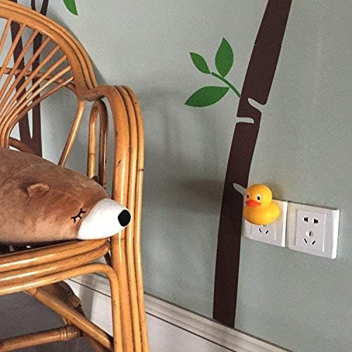 2 Pack Plug in LED Night Light with Cute Duck Dusk to Dawn Sensor Kids Decor Warm White 2700K Classic Kit -Be Safe at Night
