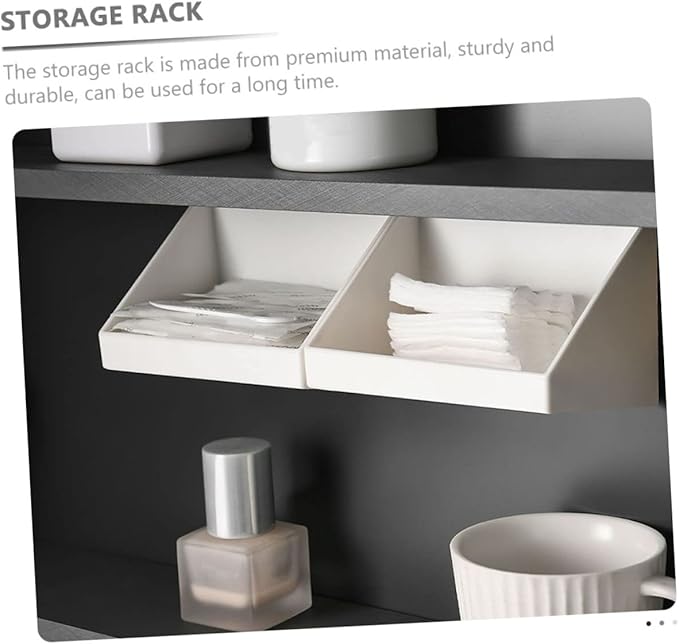 2sets Makeup Organizer Wall Storage Rack Bathroom Accessory Vanity Organizer