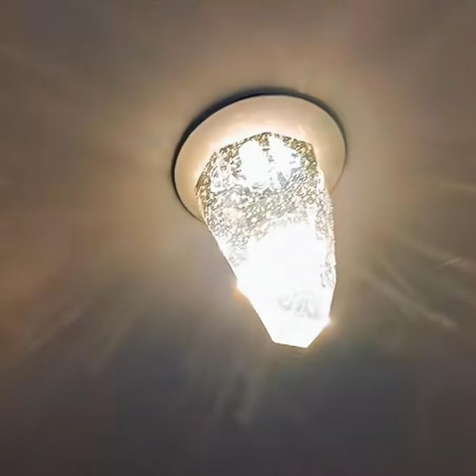 Crystal Decorative LED Light Bulbs 5 Watt(Equivalent 40w),Fancy Unique Pretty Light Bulb E26 Base, Three Color Variable Lightbulbs for Staircase,Bars, Ambience (FP-53, 2PCS)