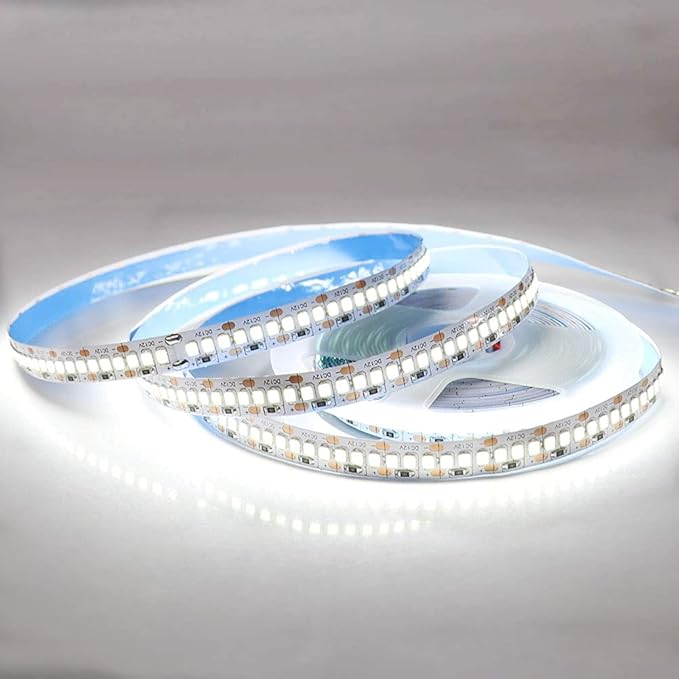 SUYOOULIN LED Strip Lights, SMD 2835 LED Strip, DC12V 1200LEDs 16.4Ft 26000LM High Density LED Light Strips Non-Waterproof IP21, 3 Times Brightness Than SMD3528 LED, Cool White 6500K