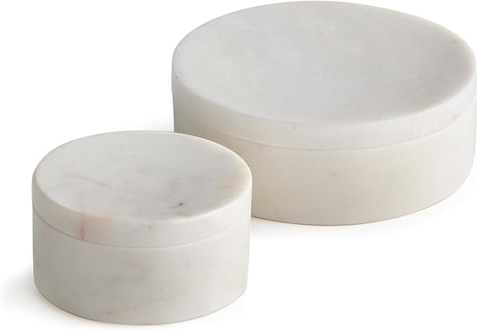 Napa Home & Garden, Amani Round LIDDED Boxes, Set of 2