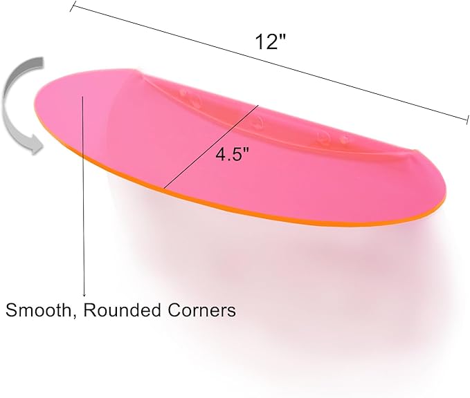 SetGame 2-Pack Acrylic Small Wall Shelves Wall Decor Wall Mounted, 12" Floating Wall Ledge Shelf, Acrylic Shelves for for Action Figures Display, Room Décor, Space Saving, Items Organizer,Pink