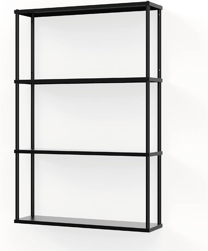 Mango Steam Wall-Mounted Steel Shelving Unit for Kitchen, Storage or Display Use - (36" H X 24" W X 6" D)