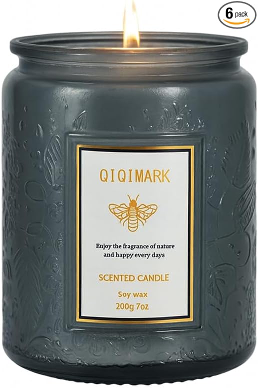 Candles for Home Scented, Christmas Gifts Candle Set for Women, Blue Volcano 7 oz 50 Hour Soy Wax Long Lasting Candles Gift for Birthday Mother's Thanksgiving Day Present