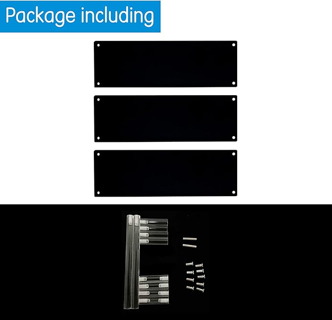BYCY Black Acrylic Display Stand Perfume Display Stand, 3 Tier Desserts Holder,3 Tier Cupcake Display Risers Steps for Organizer and Decoration
