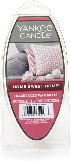 Yankee Candle Home Sweet Home Wax Melts Ideal for Use in All Wax Warmers Perfect for DIY Candle Making,6 Count (Pack of 36)