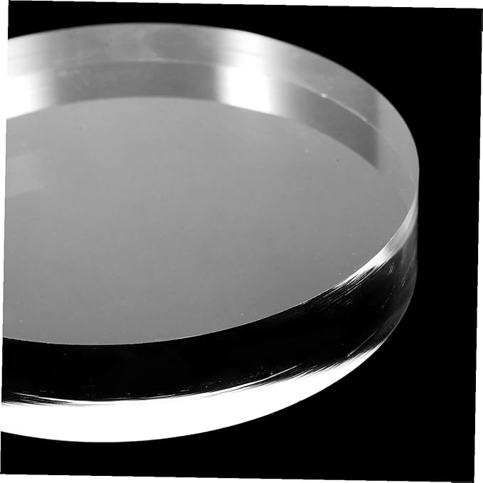 Round Acrylic Makeup Organizer Jewelry Tray Travel Makeup Holder Craft Model Display Rack
