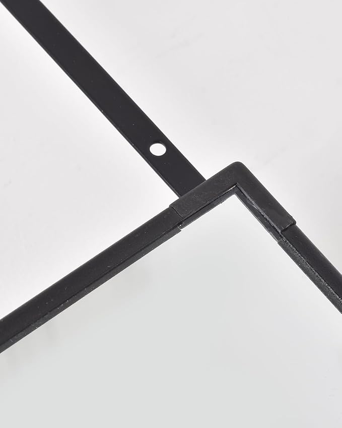 NEARBYSD 48"x 14" Door Mirror, Full Length Mirror Wall Mounted, Over The Door, Full Body, Hanging Rectangle - Black