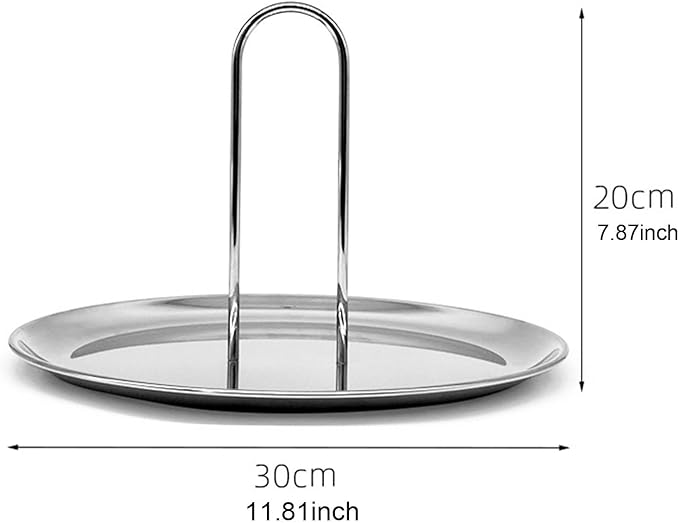 Perfume Organizer Makeup Tray Vanity Tray Modern with Handle, 30x20cm