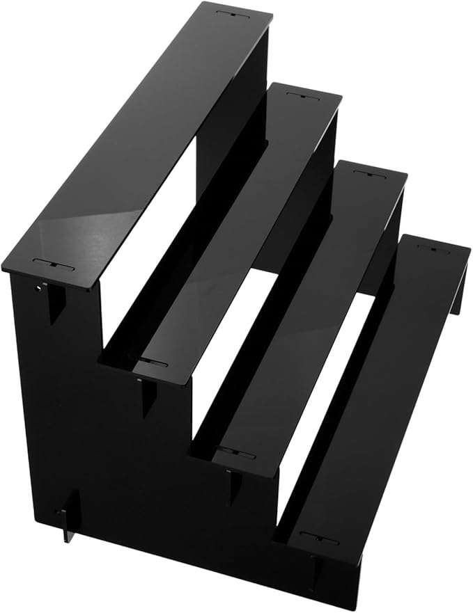 Black Perfume Organizer Shelf for Perfumes Skincare and Makeup Display Multi-Functional Storage for Bathroom and Vanity