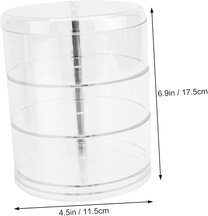 Jewelry Organizing Box Rotating Jewelry Storage Rack Desktop Makeup Organizer Storage Boxes