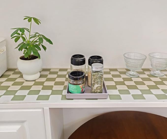 Small Square Serving Tray (5.9 inch), Durable Gray Tray for Desserts & Organization, Lightweight for Coffee, Drinks, Party, Seasoning, Perfume and Display.
