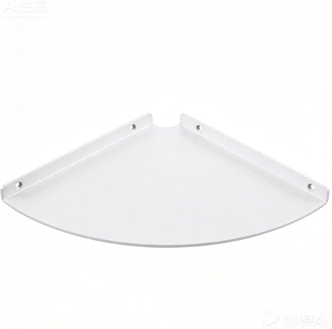 Corner Floating Shelf, 3.0mm Aluminum Alloy Corner Shelves wall Mounted (9 inch Corner Shelf White)