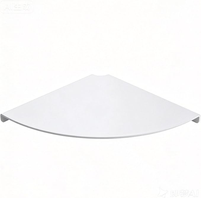 11 Inch Corner Shelf - Heavy Duty 3.0mm Aluminum Alloy Wall Mounted Floating Shelf for Bathroom, Kitchen, Living Room, Office, Bedroom & Dorm - White