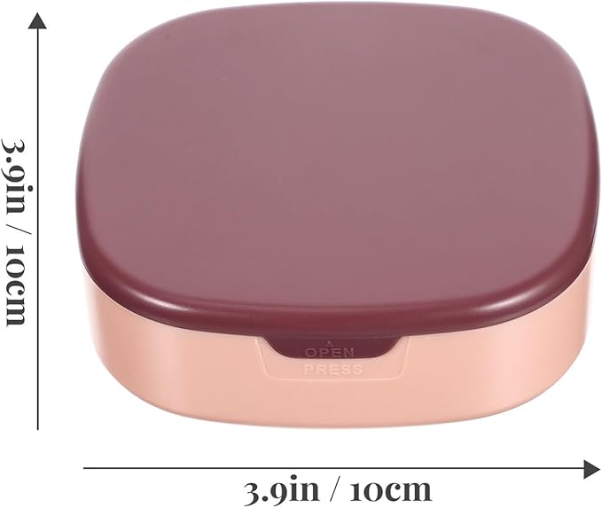 DOITOOL Portable Travel Jewelry Box with Mirror Pink Purple Small Jewelry Organizer for Rings Necklaces Earrings Storage and Display Women’s Makeup