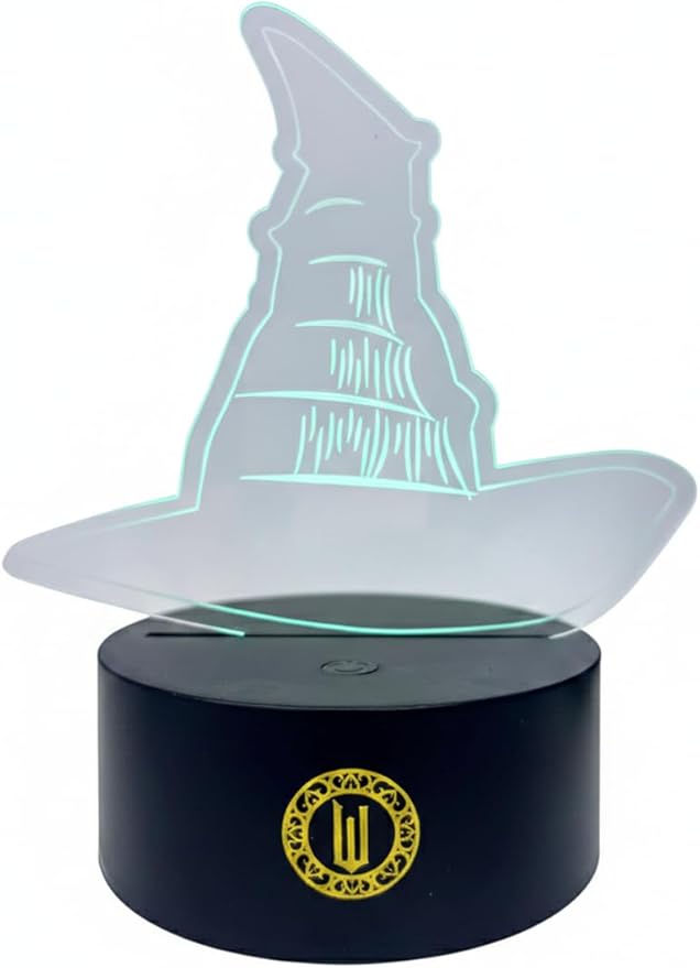 Wicked 3D Hat Illusion LED Lamp, Night Light with Color Changing Effect,Desk Lamp for Bedroom, Nursery, Playroom Décor