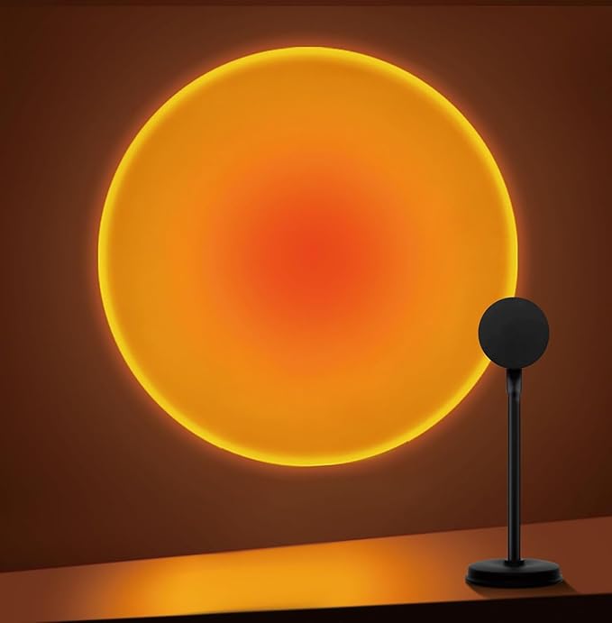 Sunset Lamp Projector,Sunset Lamp,LED Sunset Light,16 Colors Changing Projector LED Lights Floor Lamp Room Decor Night Light for Party Bedroom Decor,Sunlight Lamp Rainbow Night Light Projector