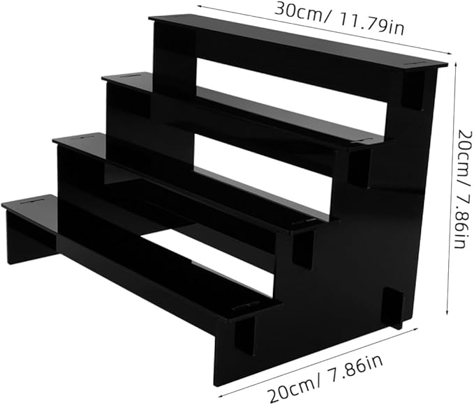 Black Perfume Organizer Shelf for Perfumes Skincare and Makeup Display Multi-Functional Storage for Bathroom and Vanity