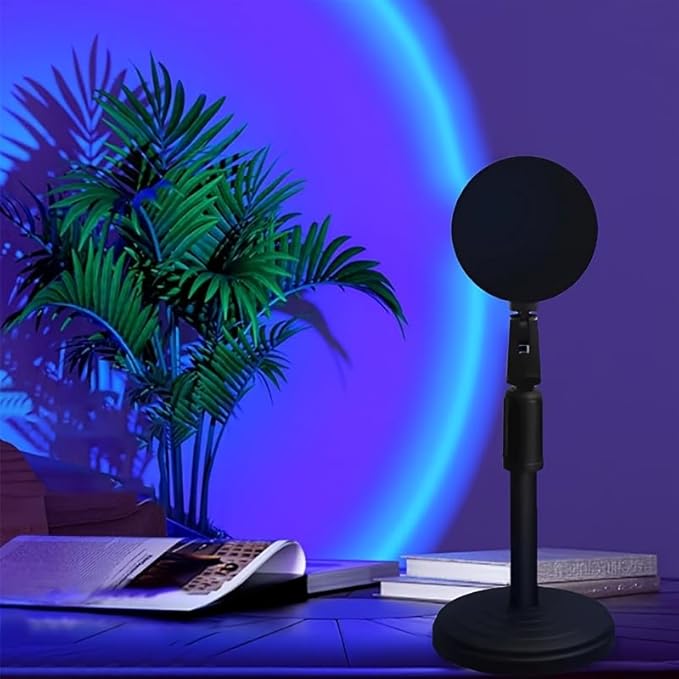 Sunset Lamp Projector with APP & Remote Control, Rotation Multiple Colors Changing LED Lamp Night Light, Sunset Light for Bedroom Decor/Party/Tiktok Live/Room Decor