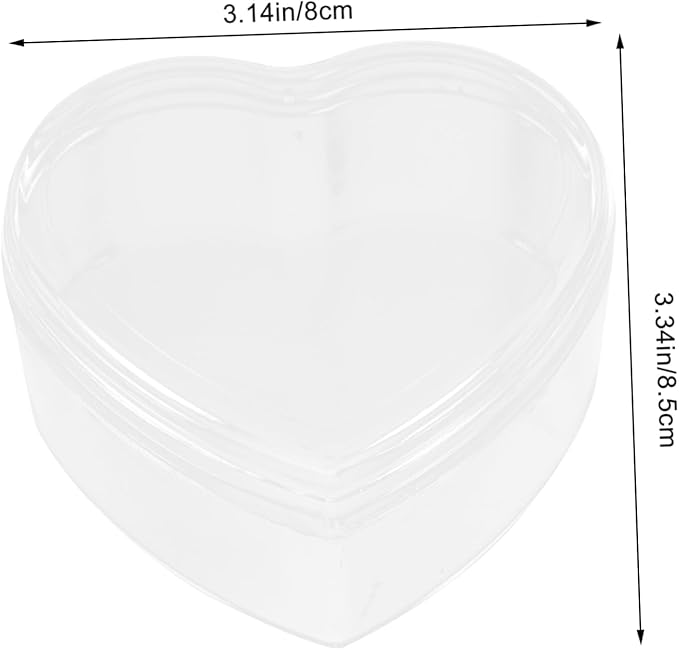 FRCOLOR 12Pcs Heart Shaped Jewelry Storage Box Decorative Makeup Organizer for Rings Necklaces and Bracelets Creative Keepsake Case for Weddings and Special Occasions