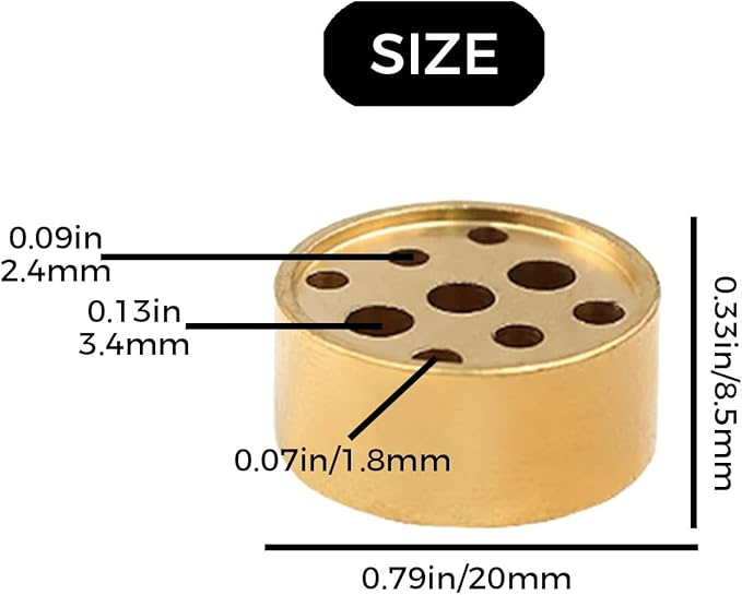 Small Brass Incense Holder with 9 Holes, Mini Incense Stick Holder for Meditation Yoga Relaxation, Alloy Burner for Traditional Japanese Nepal Sticks, Home Office Decor