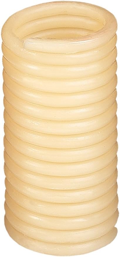 Candle by the Hour 80-Hour Candle with Glass Cylinder, Eco-friendly Natural Beeswax with Cotton Wick, Yellow