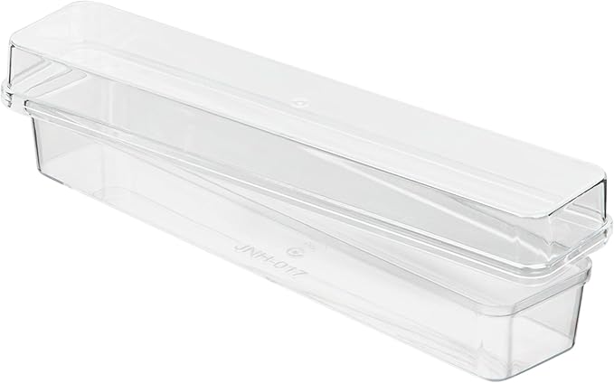 Hammont Rectangle Acrylic Box - Party Favor Gift Boxes - Clear Box with Rounded Edges for Gifts, Weddings, Treats, Candies & Accessories - Rectangle Home Storage Boxes | 7”x1.5”x1.5” (12 Pack)