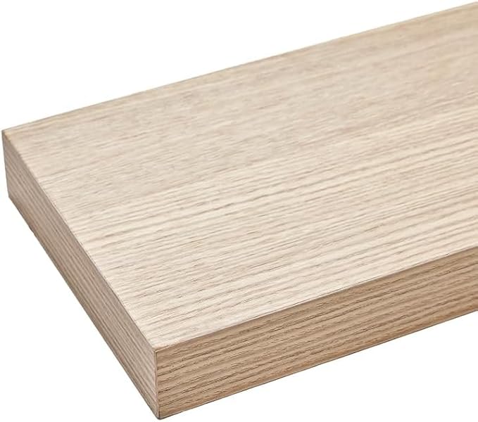 Floating Shelves for Wall, Bathroom Shelves Over Toilet, Wall Shelves & Book Shelf for Room, Hanging Shelf, Modern Wooden Wall-Mounted Small Floating Shelves, 12x7x1.5 in (Oak, Set of 3)