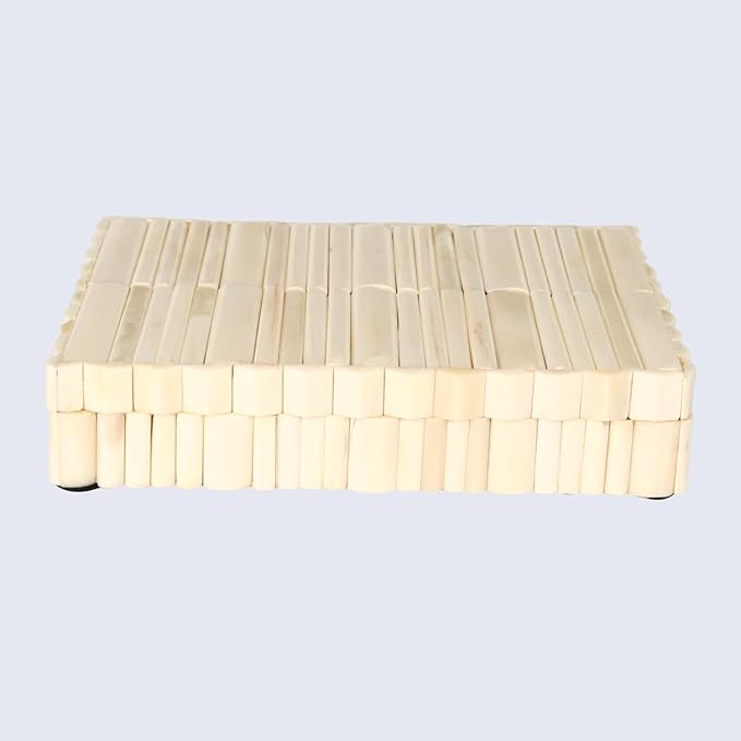 Handicrafts Home Decorative Box 8x6 – Photo Storage Box, Jewelry Organizer, Modern Decorative Storage Box with Lid, Bohemian Table Décor, Vintage Keepsake Box for Shelf or Coffee Table Décor