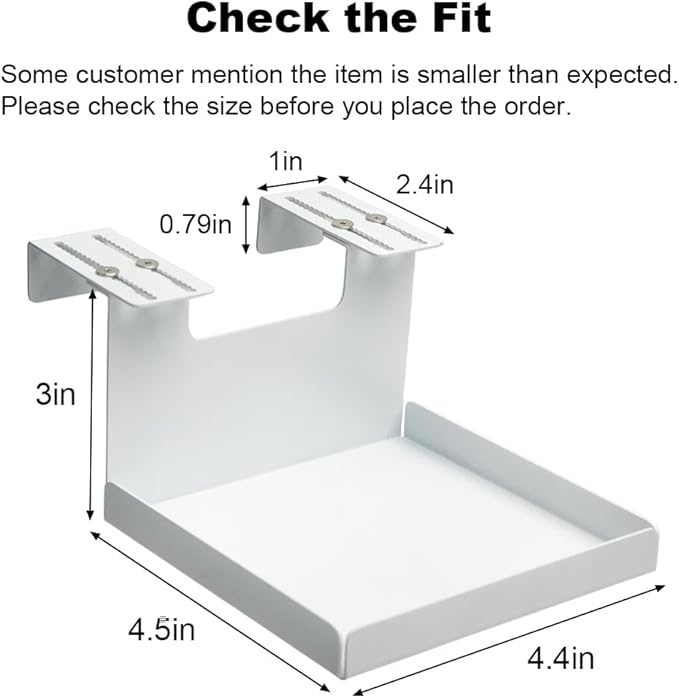 Office Small Cubicle Shelf Storage Organizer Floating Corner Rack Hanging Mini Shelf Adjustable Home Office Essentials for Small Planter Statue Decor Photo Frame 2 Pack