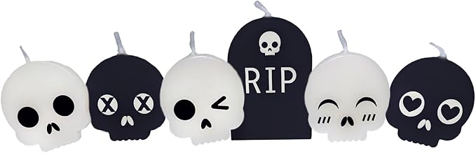 Streamline Imagined Decorative Birthday Candles - Graveyard Party (6 Candle Pack)