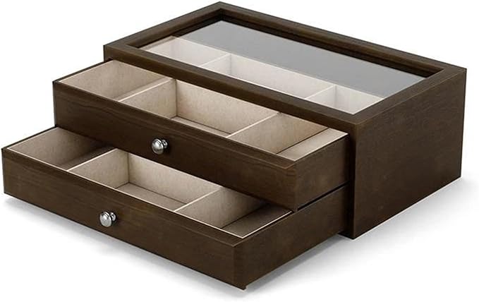 Ring Box Jewelry Storage Box Solid Wood Multi Layer Wedding Jewelry Storage Box Jewelry Organizer Exquisite Makeup Storage Ring Boxes for Jewellery