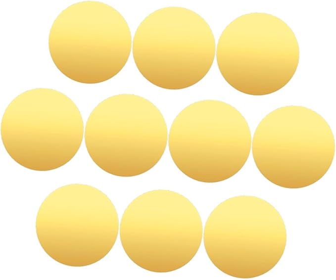 10x Decorative Mirror Trays, Acrylic Mirror Plates, Makeup Organizer, Candle Display Trays for Dressing Table, Dresser, Gold