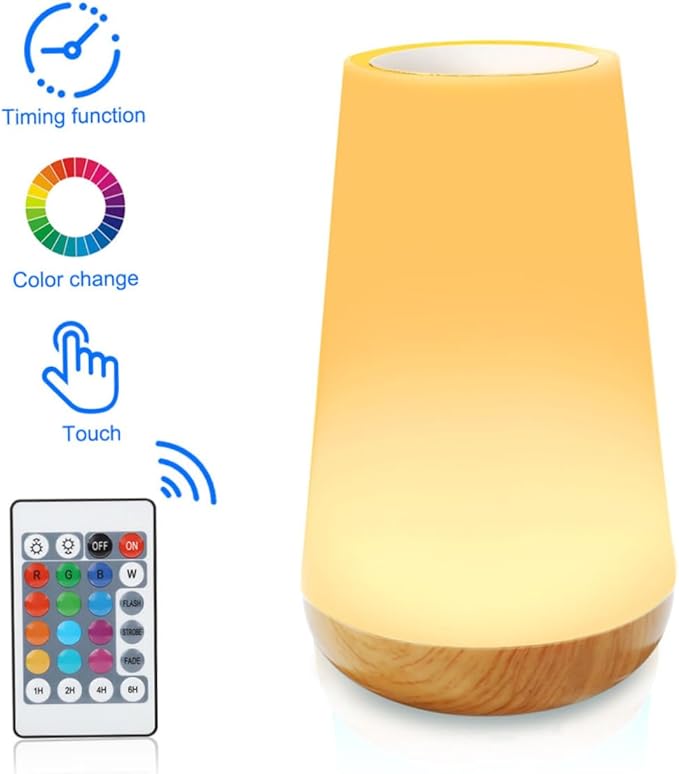 UPKOCH 1set Colorful Touch Atmosphere Lamp Night Light for Bedroom Tabletop Vibe Light for Living Room and Study Home Decoration