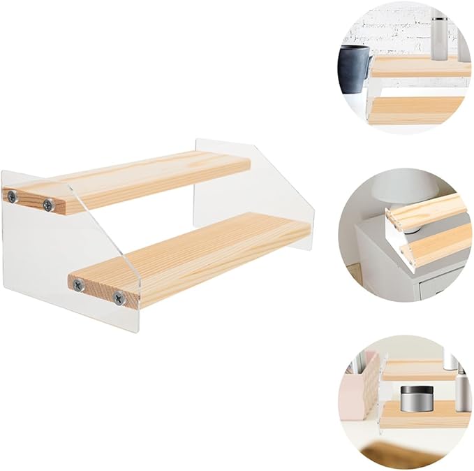 SEWACC Dessert Rack Wide Cake Storage Display Shelf for Office Makeup Organizer and Party Serving Tray Multi-Space for Cupcakes Snacks Candies and Fruit