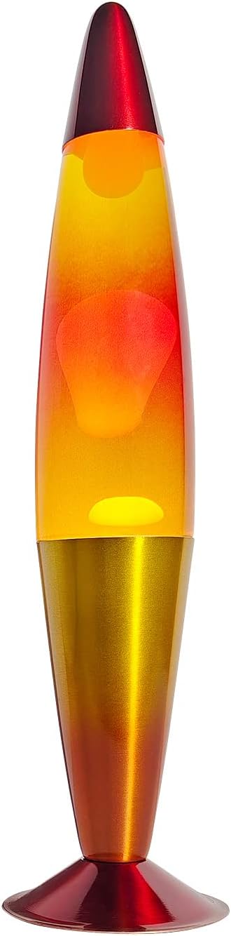 16 Inch Rainbow Motion Lamp with 2 Bulbs, Sunset Sunrise Lamp, Night Light Mood Lighting for Adults, Home Room Office Decor, Present for Birthday Anniversary, Yellow Orange Red