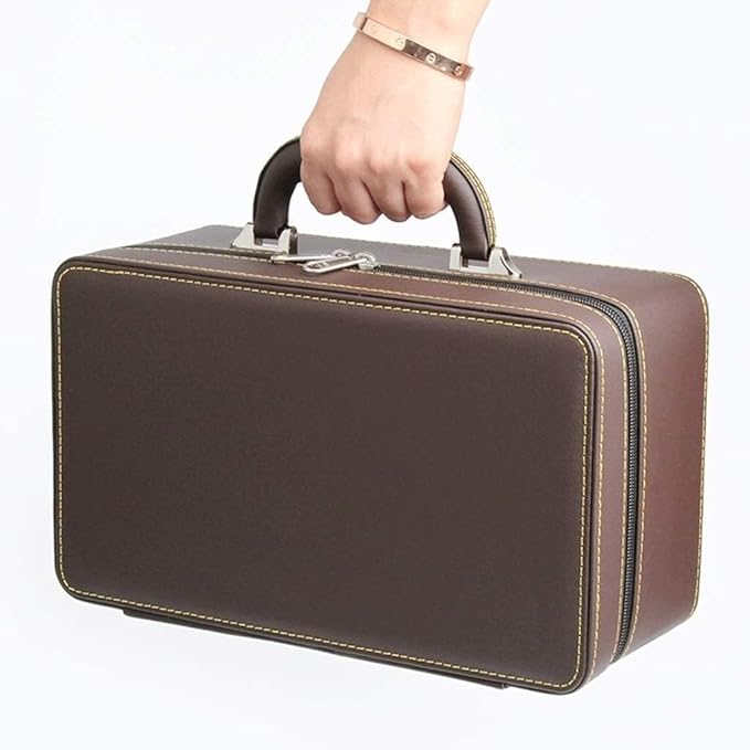 Jewellery Box Makeup Organizer Jewelry Case Organizer Jewelry Storage Pu Leather Portable Jewelry Box Organizer Three Layer Jewelry Display Storage Case For Nec